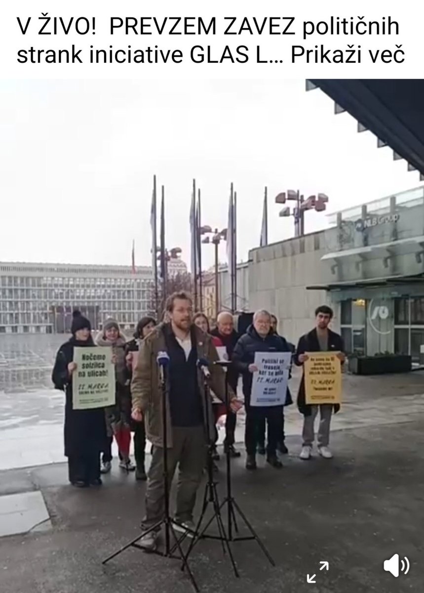 KErdlen's tweet photo. To je #Jenull in #GlasLjudstva. "Ljudstvo" je manj kot deset državljanov, ki očitno v sredo dopoldne nimajo nobenih drugih, bolj koristnih opravkov, kot stati tu na dežju. Te brezdelneže plačujemo mi vsi. https://t.co/ki0S2jSmRO