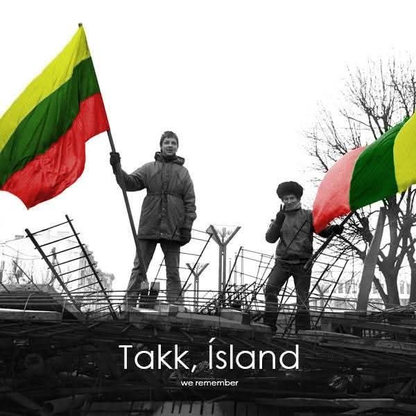 Exactly 35 years ago Iceland was the first country in the world to recognize the restored statehood of Lithuania 🇱🇹  Thank you Iceland 🇮🇸 👏