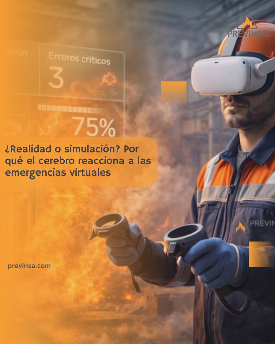 🧠🔥 ¿Realidad o simulación? El cerebro reacciona ante emergencias virtuales casi como si fueran reales La #RealidadVirtual mejora la toma d decisiones y el tiempo d respuesta sin exponer al equipo a riesgos
Descúbrelo en nuestro blog 👇 previnsa.com/simulacros-de-… #Previnsa