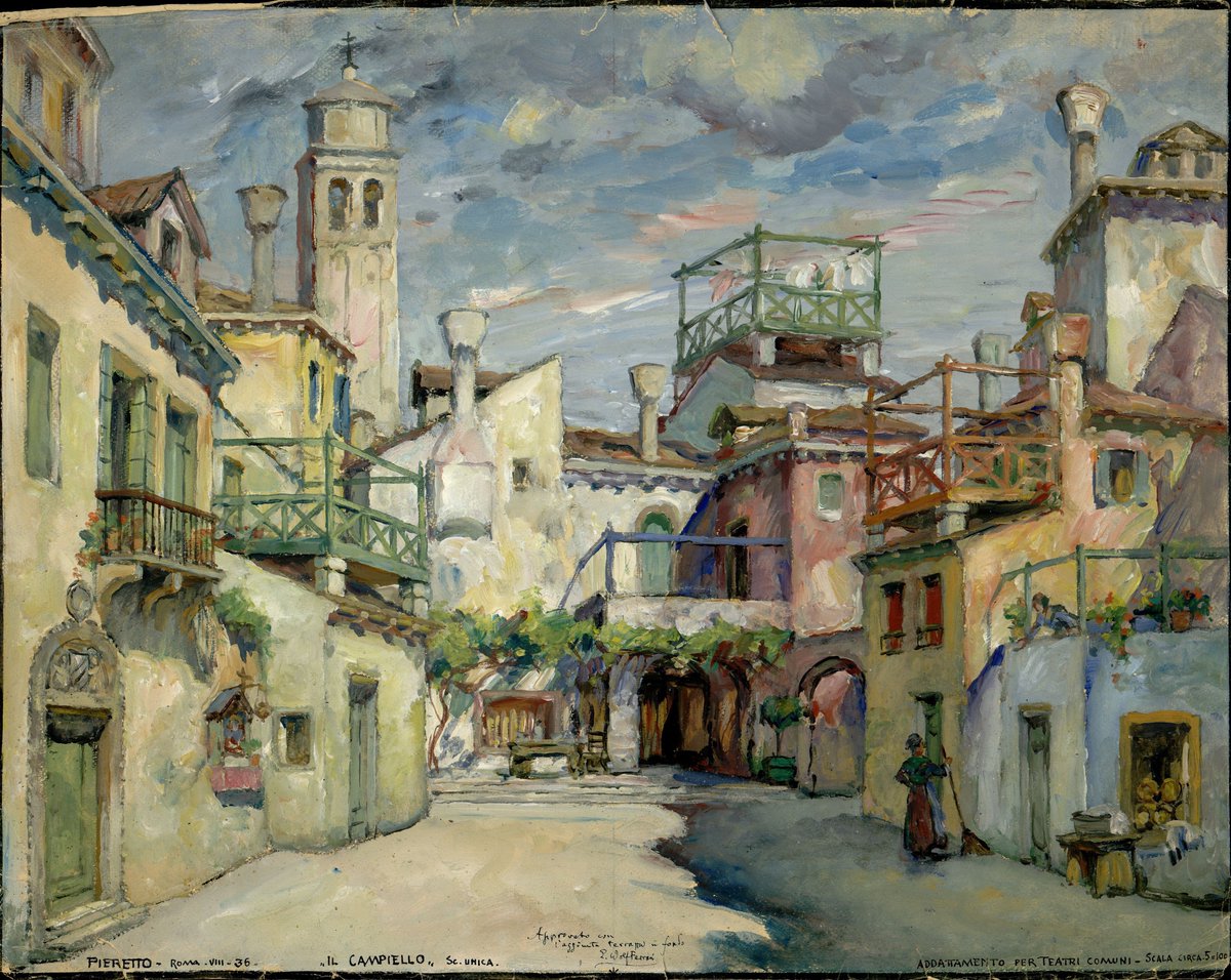 #TalDíaComoHoy en 1936 se estrenó en La Scala de Milán la ópera "Il campiello", de Ermanno Wolf-Ferrari.