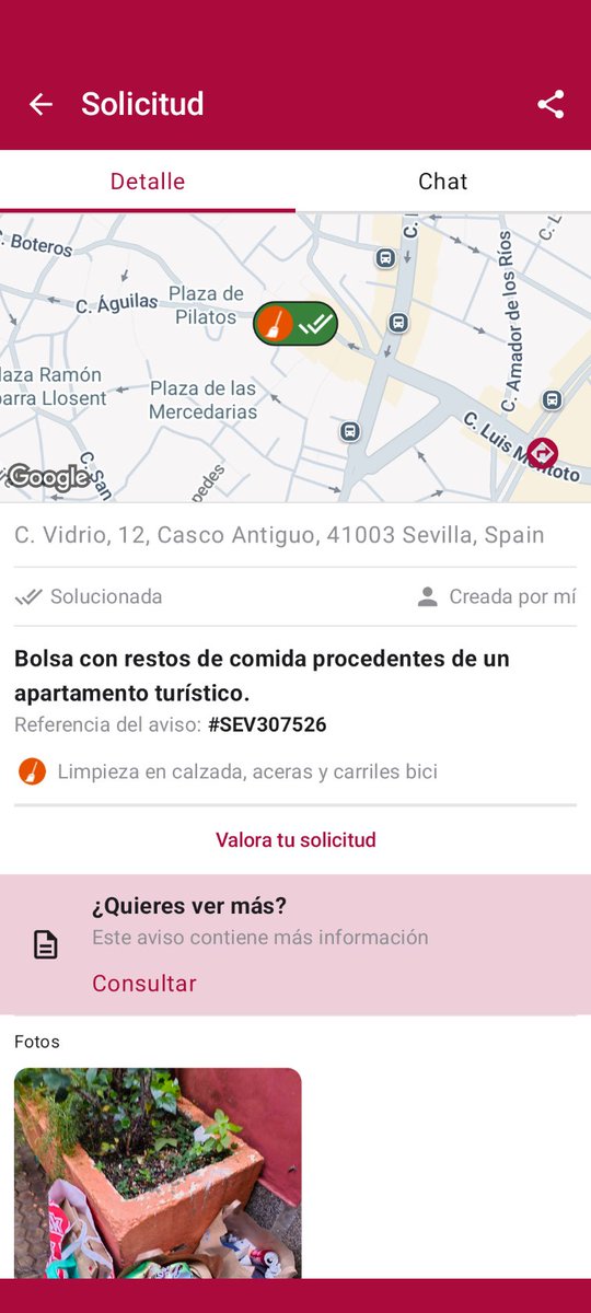 Danpergal84's tweet photo. @LipasamSevilla A las 6.40 de la mañana me informáis de que se ha resuelto la incidencia que puse sobre basura en mi calle. A las 9 de la mañana sigue la basura en el mismo sitio. ¿Hemos viajado en el tiempo? https://t.co/F8mcHmJOYp
