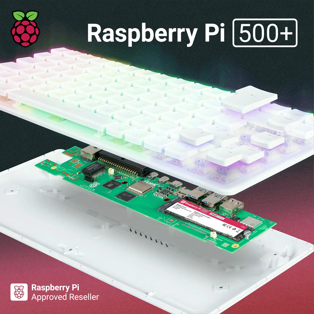 raspipc's tweet photo. 🚀 ¡Potencia bruta en formato compacto!
Presentamos la Raspberry Pi 500+ ES: 🧠 16GB RAM 💾 SSD 256GB NVMe ⌨️
En Raspipc no solo te damos la máxima garantía, sino que mantenemos los precios más bajos del mercado. 📉
👇🔗 https://t.co/JBV7P872Yx
#RaspberryPi #RaspberryPi500 https://t.co/kLuzcVwA5W