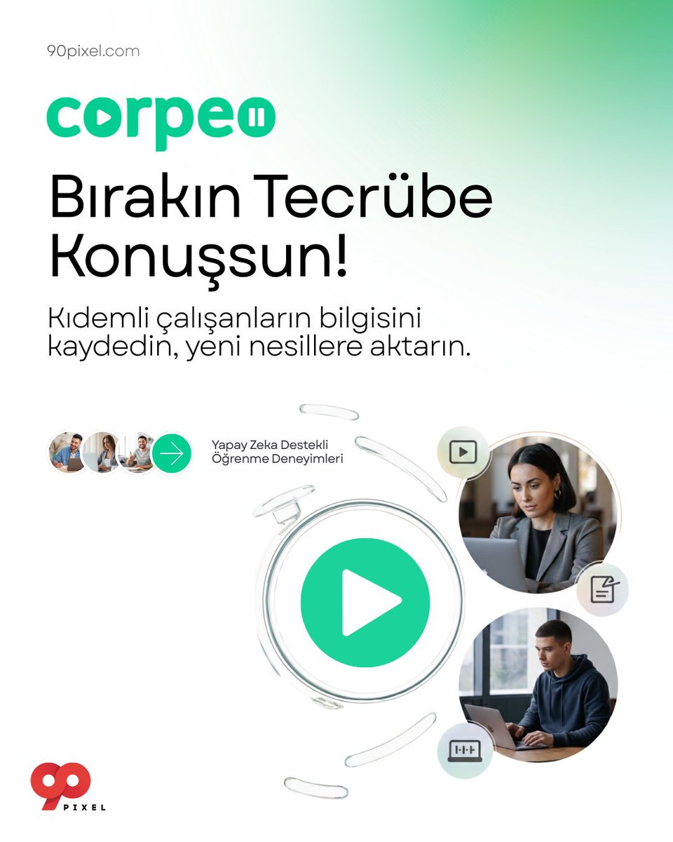 Her kurumun en büyük hazinesi, yılların birikimiyle oluşan tecrübedir. Ancak bu bilgi kaybolursa, kurum kültürünün ruhu da yitip gider.

Corpeo ile kıdemli çalışanlarınızın deneyimini videolara dönüştürün, genç nesillere aktarın! 🌟

#Corpeo