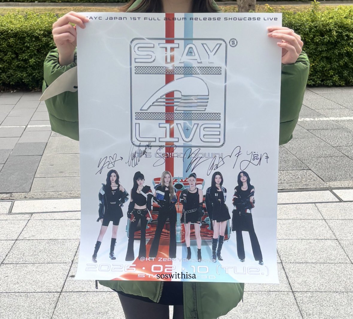 20260210 STAY ALIVE Zepp横浜 全員サイン入りポスター、奇跡の当選