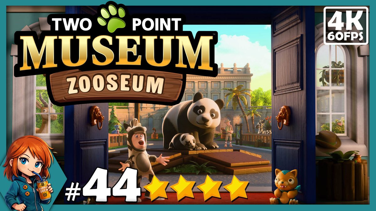Blarla's tweet photo. 🚁 Blarla teams up with kudoshillionaire Wiggy Silverbottom to build a wildlife sanctuary at his stately manor. #TwoPointMuseum #Zooseum by @TwoPointStudios
🏛️🐼 Two Point Museum #44 - Wild Abandon (Silverbottom Park ⭐⭐⭐⭐) https://t.co/0bmMQWnp4S
🎟️ #YouTubeMembers Early Access! Watch episode #45 NOW! https://t.co/QXuAef9FWV