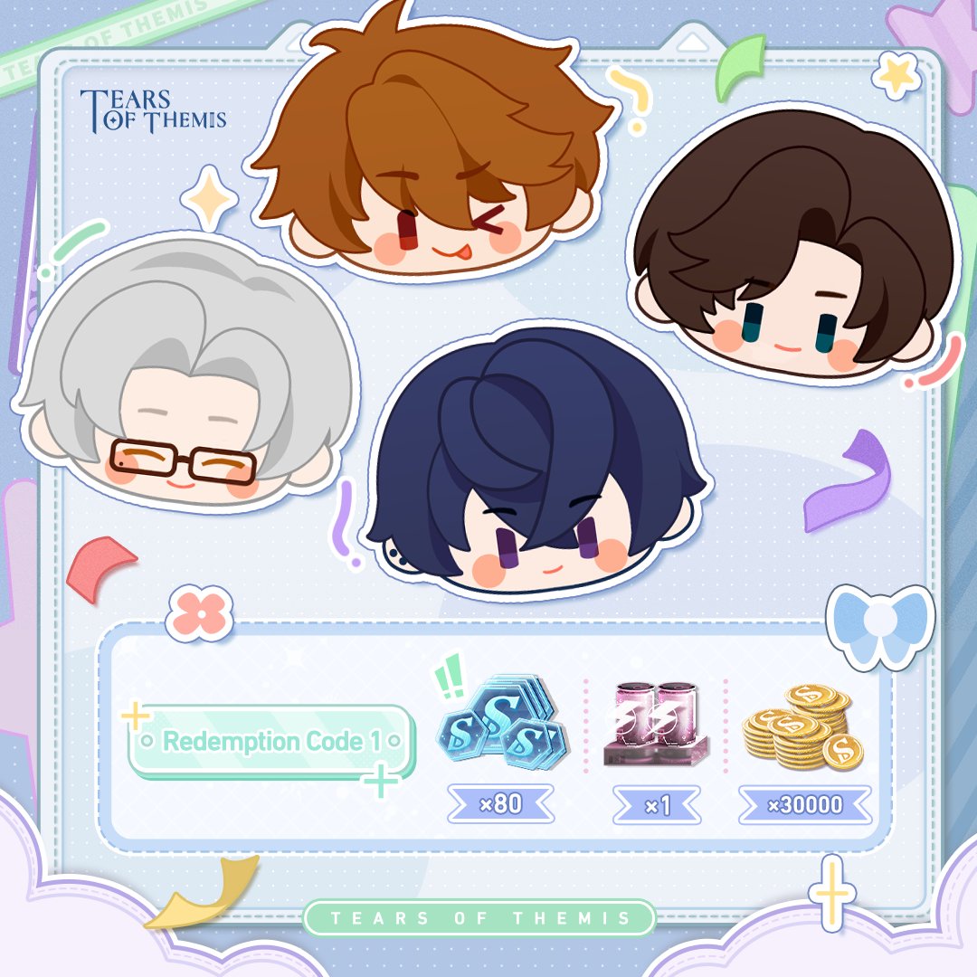 ✦ Lovely Daily Redemption Code 1 ✦

February supply gifts are ready. Come and claim yours!

✦ S-Chip ×80, Energy Drink Family Pack ×1, Stellin ×30,000
✦ RC: LOL5RTAI9P
✦ Valid until: 2026/3/12 23:59 (UTC+9)
✦ Redeem at: hoyo.link/SxkYkYiCS

#TearsOfThemis