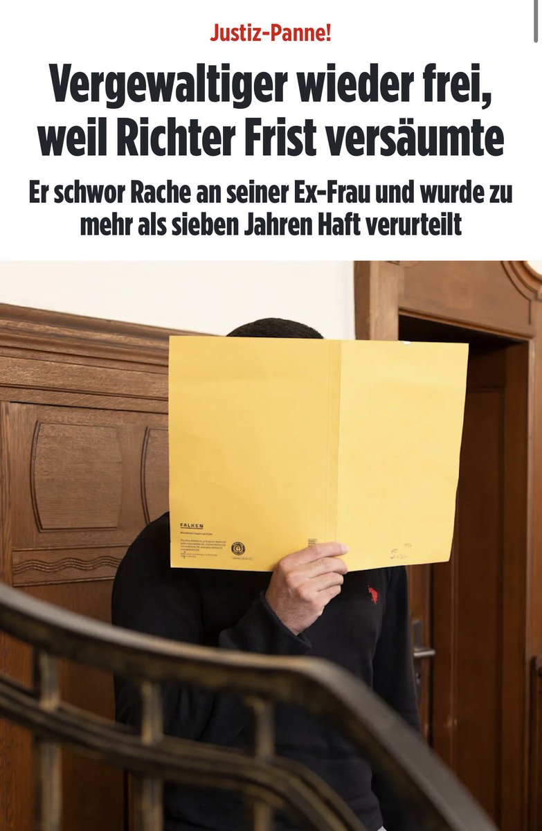 Shithole Berlin 😡

Dramatische Justiz-Panne in Berlin: Ein gefährlicher Vergewaltiger ist trotz Verurteilung wieder auf freiem Fuß, weil ein Richter eine wichtige Frist versäumt haben soll. Das berichtet der „Tagesspiegel“

Demnach wurde der Afghane (28) im Juni 2025 zu einer
