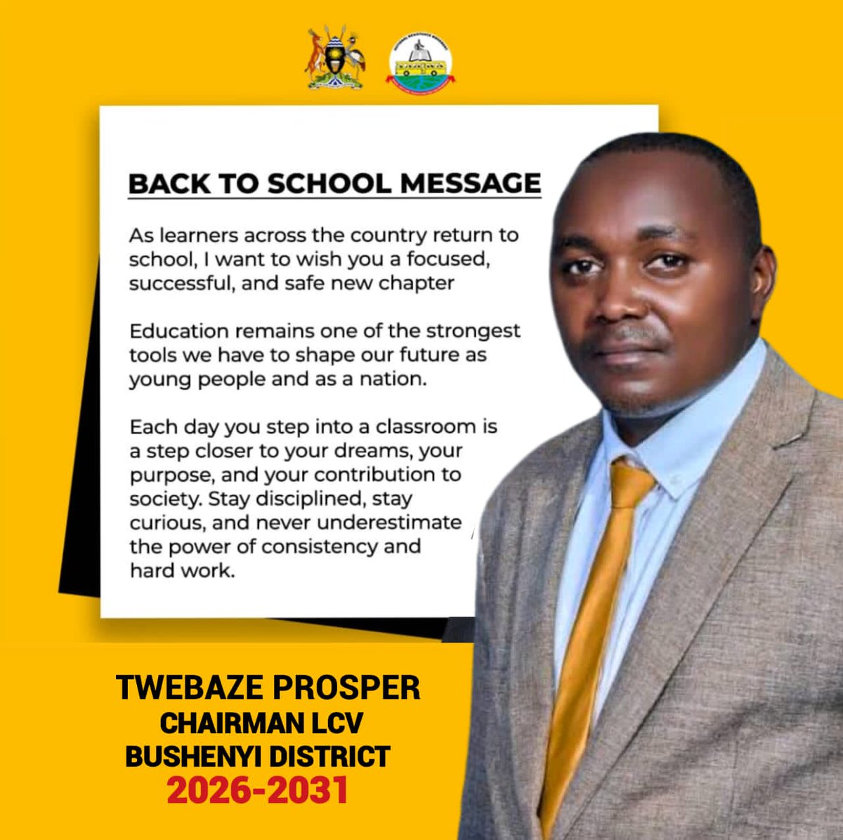 Twebaze prosper lc5 Bushenyi tweet media