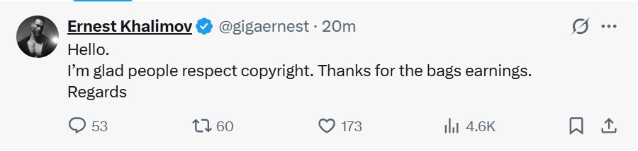 0xWiz7's tweet image. $GIGACHAD

ca:AKuryic4cQ55EMfhvSGTdAXydQYLtRy6u8EfGdLRBAGS

nfa-Gigachad (Ernest Khalimov) — the iconic meme face of perfect jawlines &amp;amp; peak masculinity.

There was already a GIGA token on Solana that ran hard, but barely involved Ernest himself.

Now this new GIGACHAD is trying…