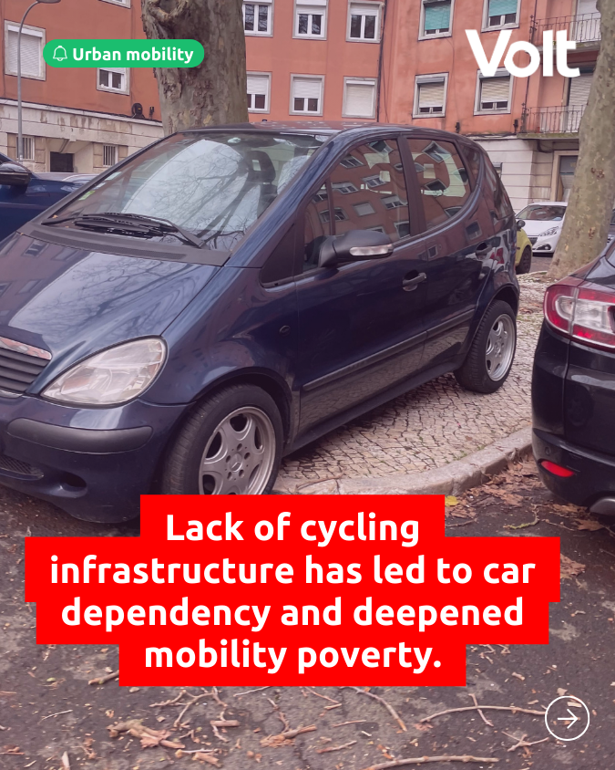 VoltEuropa's tweet photo. Every European deserves to live in a city that is green, active, and accessible. 

At Volt, we defend EU-level coordination of transport infrastructure – join today to make that happen  https://t.co/WooMUwMhkp 💜 

With @VoltPortugal 🇵🇹🇪🇺 https://t.co/eZdCRykWbJ