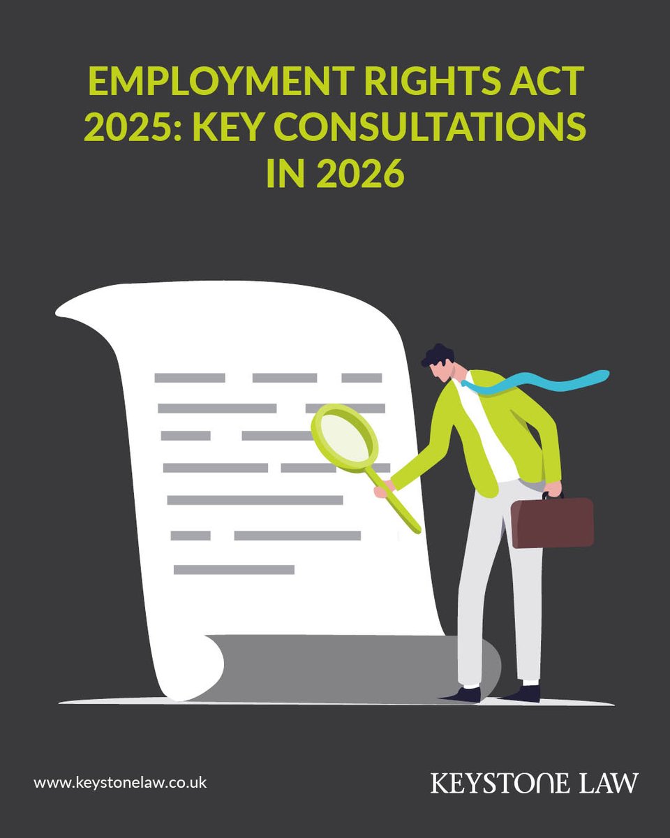 Keystone_Law's tweet image. In their latest article, our #UKemplaw experts Emma Clark and Imogen Dale provide an overview of the Employment Rights Act consultations you should be aware of. Read it here: ow.ly/UiP950Yc7tS