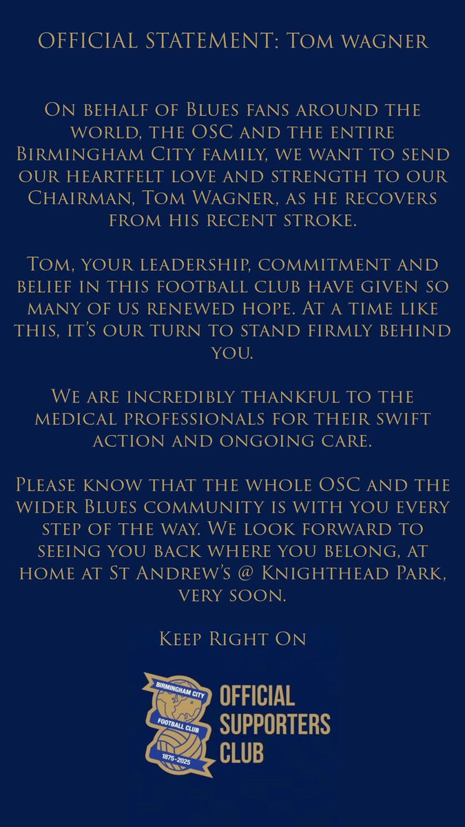 Birmingham City FC OSC tweet media