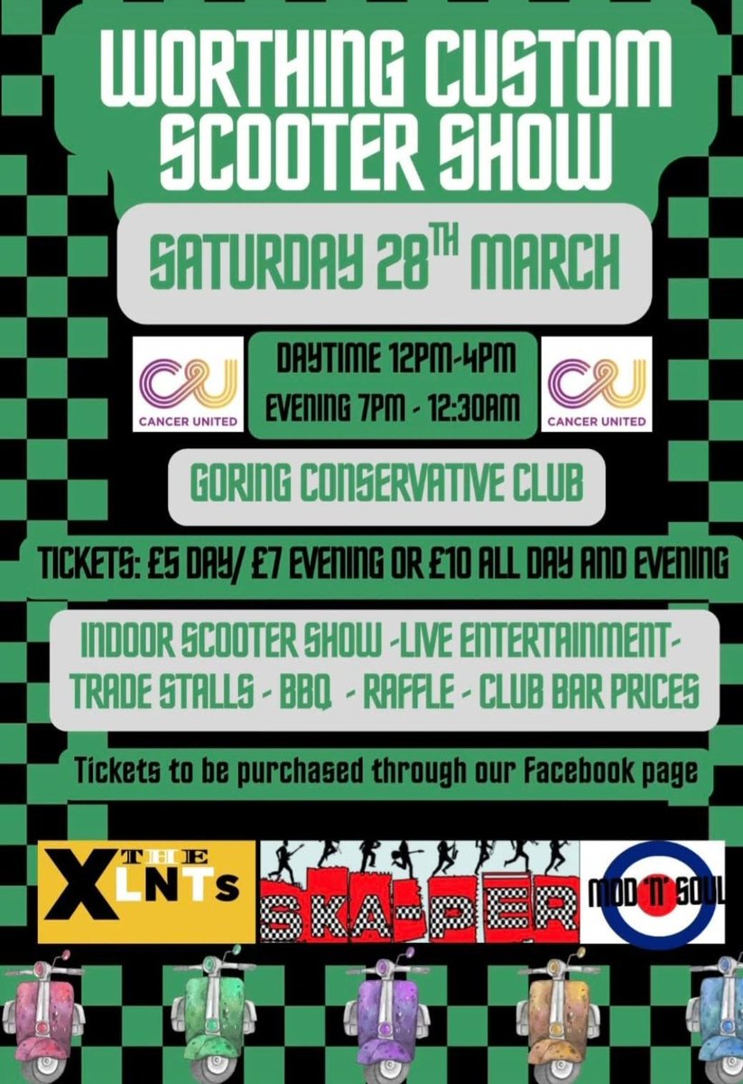 Tickets from the organisers please