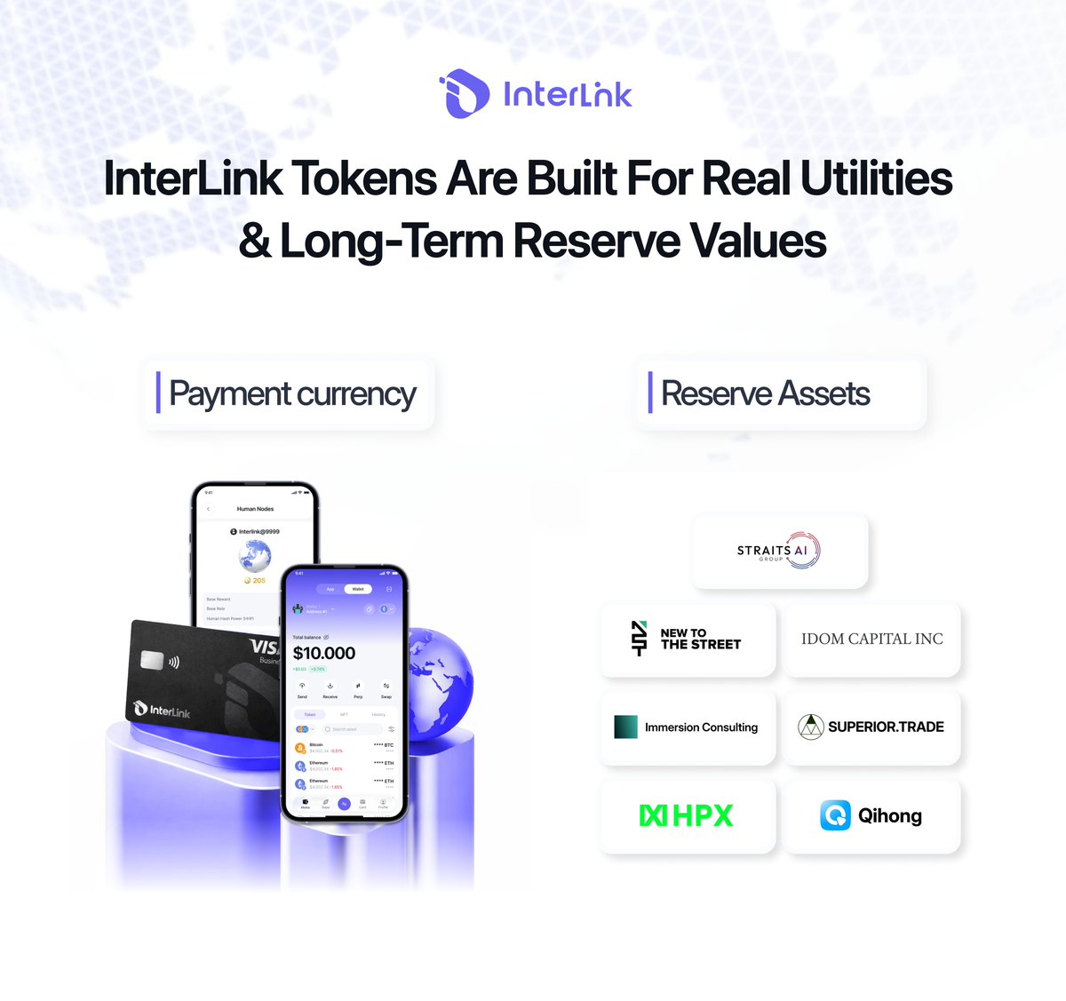 InterLink tokens are built for real utilities &amp; long-term reserve values

InterLink isn’t building tokens for speculation.
We’re building real utilities and long-term digital reserve assets - backed by real humans.

In a world where bots, capital, and AI can inflate endlessly,