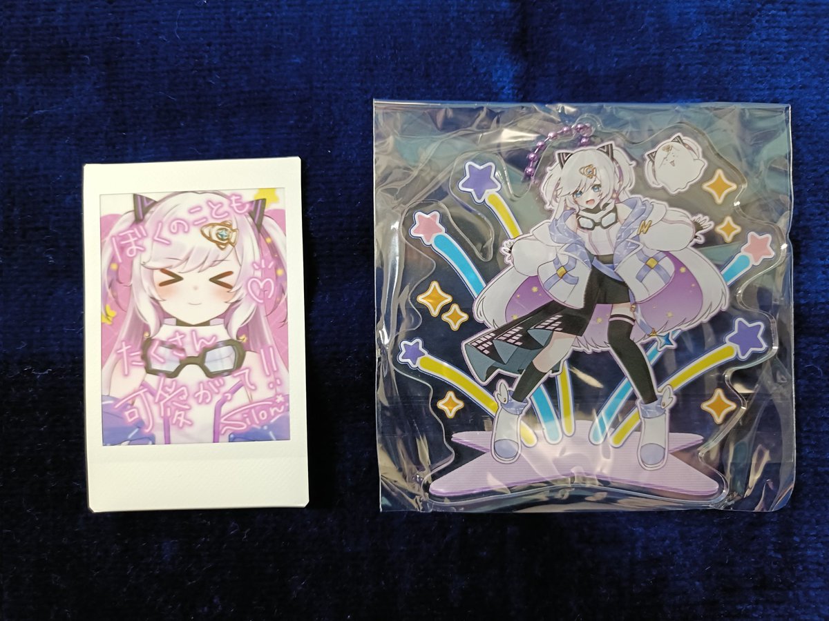 しごおわ！ 帰宅したら宙彩しろんちゃんのアクキーとチェキ届いてまし