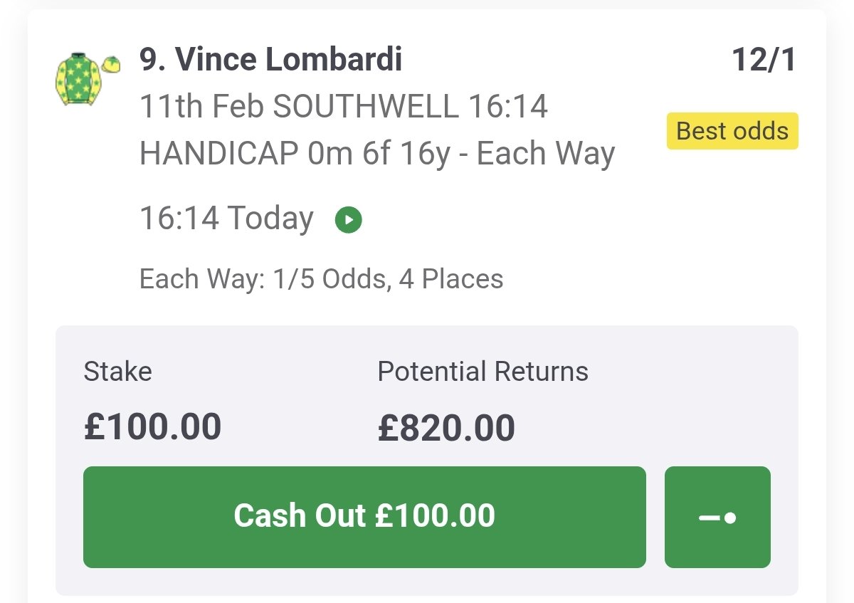 OisinsHorses's tweet photo. 12/1 EACH WAY NAP! 💎

If it wins, £100 goes to someone who’s liked &amp; retweeted.🤝

Simple as that. Let’s go. 💪 https://t.co/Yca89ZJCT1