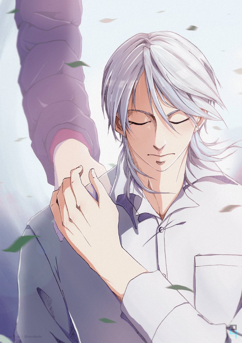 aruubaito's tweet photo. [leave it to me.]
happy death day, makishima. 

check out the full zine at @ASE2026 !! i got the opportunity to join talented creators in putting together this lovely tribute 🤍✨

#psychopass #サイコパス #槙島聖護 https://t.co/lXboHwXy85