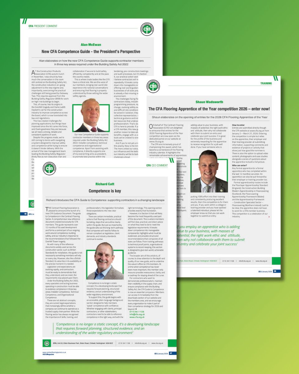 The Contract Flooring Association tweet media