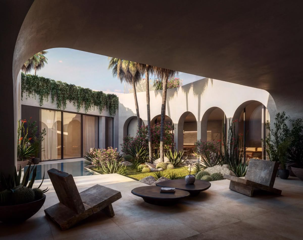 الفناء كما ينبغي أن يصمم