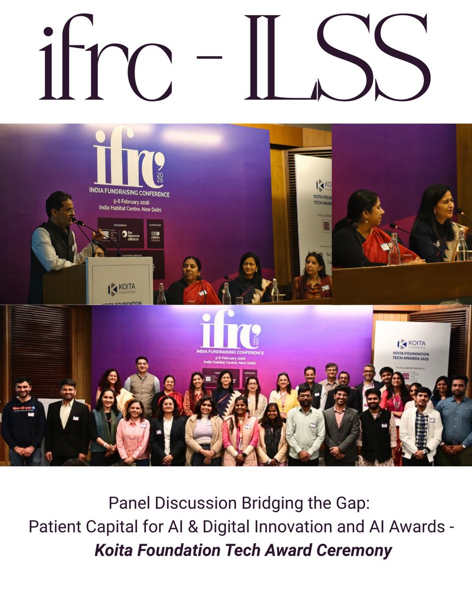 EdZolaTech's tweet image. Akshay V &amp;amp; Vishwa Poojitha Kannan attended #IFRC #ILSS 2026 in Delhi /  two days of networking and conversations on #Fundraising, #PatientCapital, #AI, and #DigitalInnovation in the social sector.