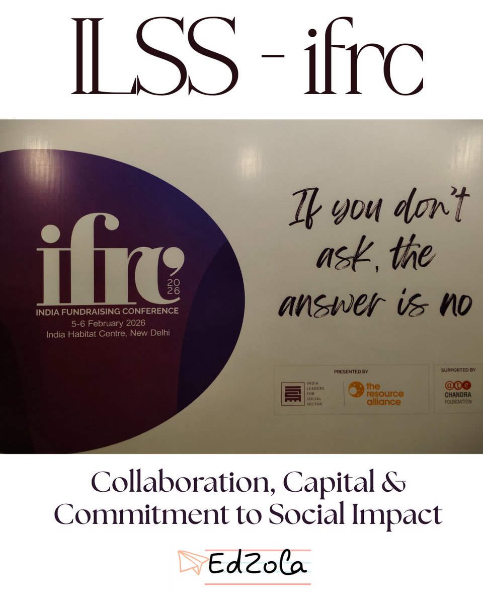 EdZolaTech's tweet image. Akshay V &amp;amp; Vishwa Poojitha Kannan attended #IFRC #ILSS 2026 in Delhi /  two days of networking and conversations on #Fundraising, #PatientCapital, #AI, and #DigitalInnovation in the social sector.