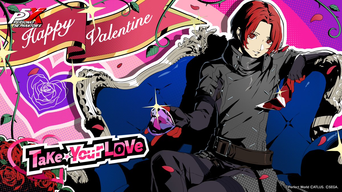 ¸¸✧･ﾟ•.Love is in the air 🍫+:｡:✧
Enjoy a lovely illustration of an elegant Wonder this Valentine's!

Valentine's is right around the corner for P5X, too!
You'll get to play unique stories with 13 characters, plus a lot more! Get ready to show your love in this event