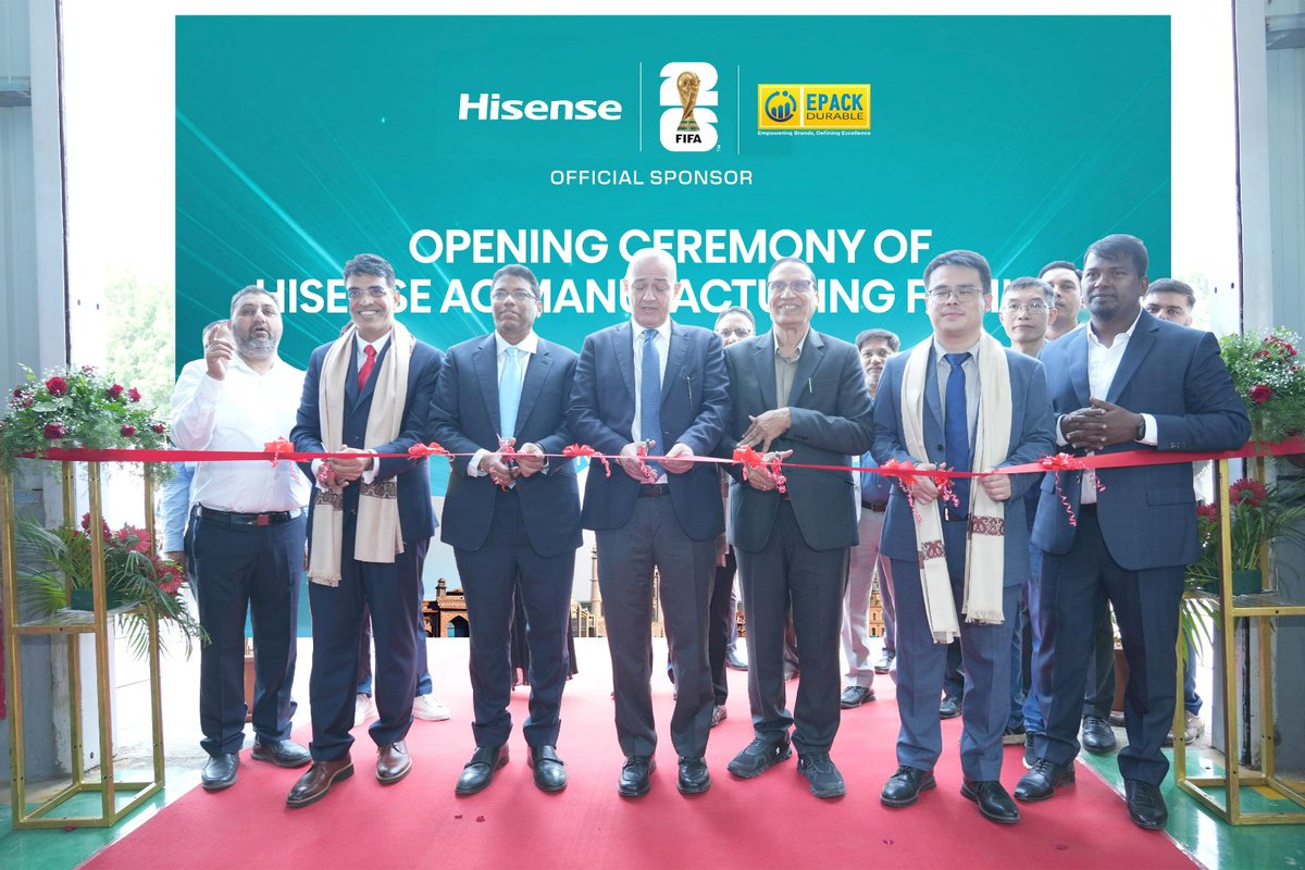 epack_durable's tweet photo. Proud moment for EPACK Durable 🎉
Dedicated Hisense facility commissioned at Sri City — spread across 10 acres with USD 30M+ investment.
Hisense’s first manufacturing footprint in India.
#EPACKDurable #Hisense #MakeInIndia https://t.co/1eQq9BiKMZ