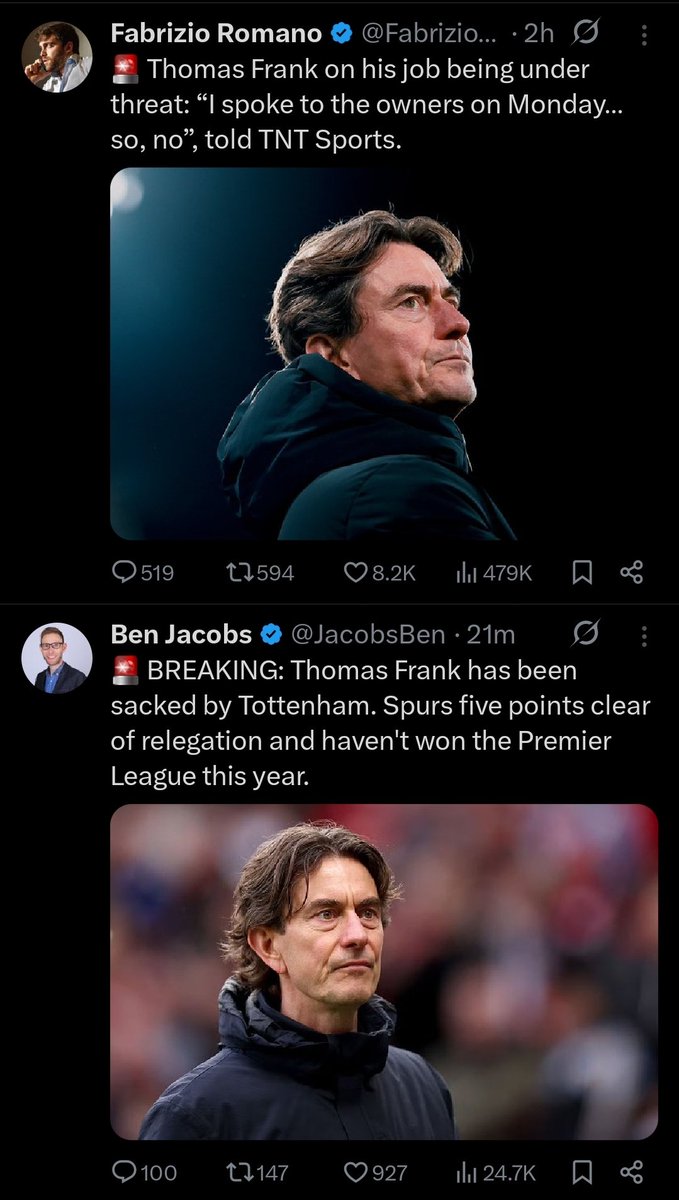 I guess his job was under threat then