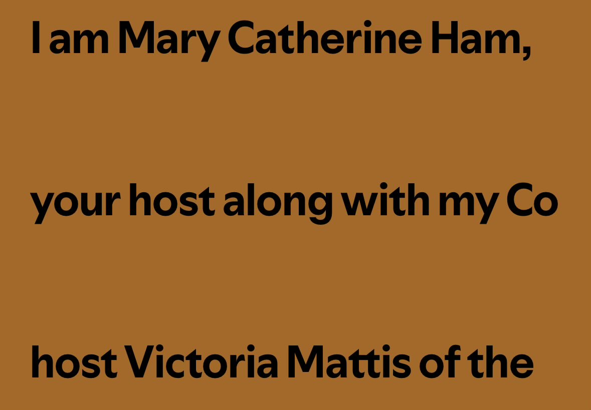 Buried Getting Hammered lede in the transcript…