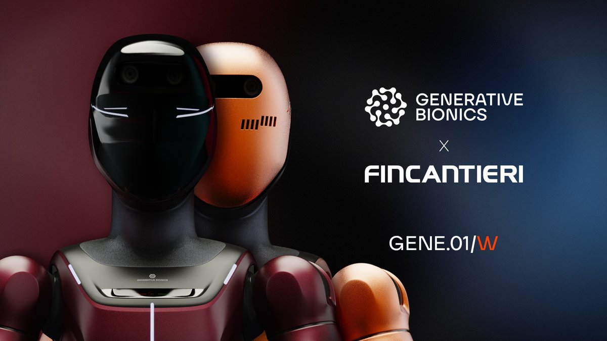 G_Bionics's tweet photo. @Fincantieri and GenerativeBionics announce a four-year industrial collaboration to develop product-ready, autonomous #humanoid robots for welding applications in shipyard environments, built to operate safely alongside human workers.

The project addresses real #industrial needs: safety, quality, operational continuity and sustainability of work in highly complex production settings. 

#GENE01, the Generative Bionics humanoid platform, will be optimized for Fincantieri’s use cases, resulting in a new series:  GENE.01/W, for #welding applications. It will integrate AI-based perception, manipulation and locomotion optimized for constrained and dynamic shipyard environments.

The initiative follows a clear industrial #roadmap, with on-site testing planned by the end of 2026 and progressive deployment over the following years, starting with welding activities in naval prefabrication.

The project then advances human-centered #PhysicalAI: technologies designed to support workers in repetitive, demanding and ergonomically challenging tasks, while maintaining high standards of safety and quality.

To know more, visit: https://t.co/cNDdSQU7G0

#Gene01 #Gene01W #AdvancedRobotics #HumanoidRobots #IndustrialAI #ManufacturingInnovation #HumanCenteredTechnology