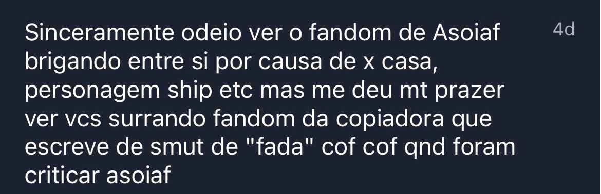 Confissões Asoiaf tweet media