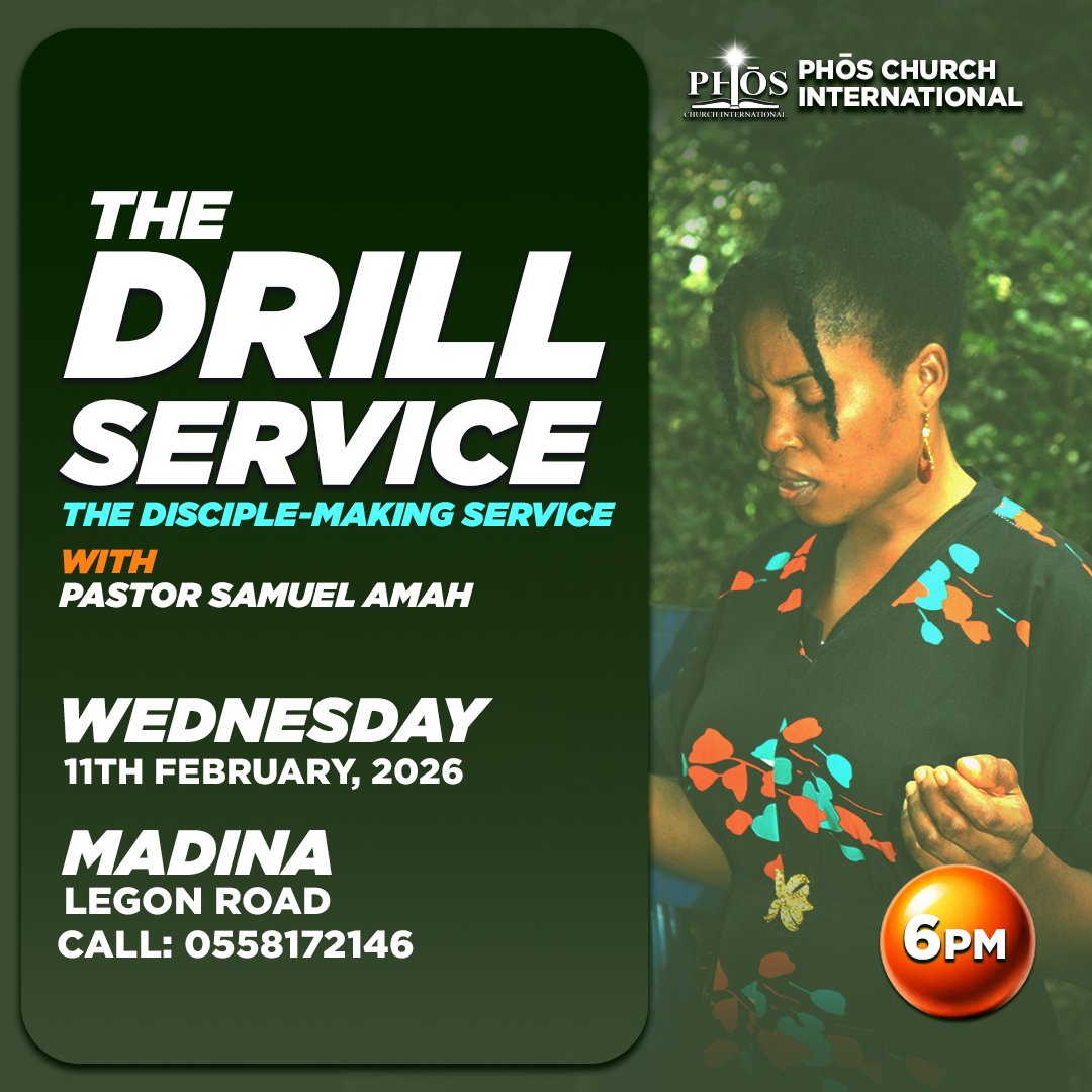 thephoschurch's tweet photo. We are anticipating another insightful time as we fellowship together at The Drill Service tonight. The Disciple-Making Service always has so much more to offer. Don't miss the mysteries that will be revealed tonight.
#TheDrillService
#TheDiscipleMakingService
#PhōsChurchInt https://t.co/RTD1m3hFag