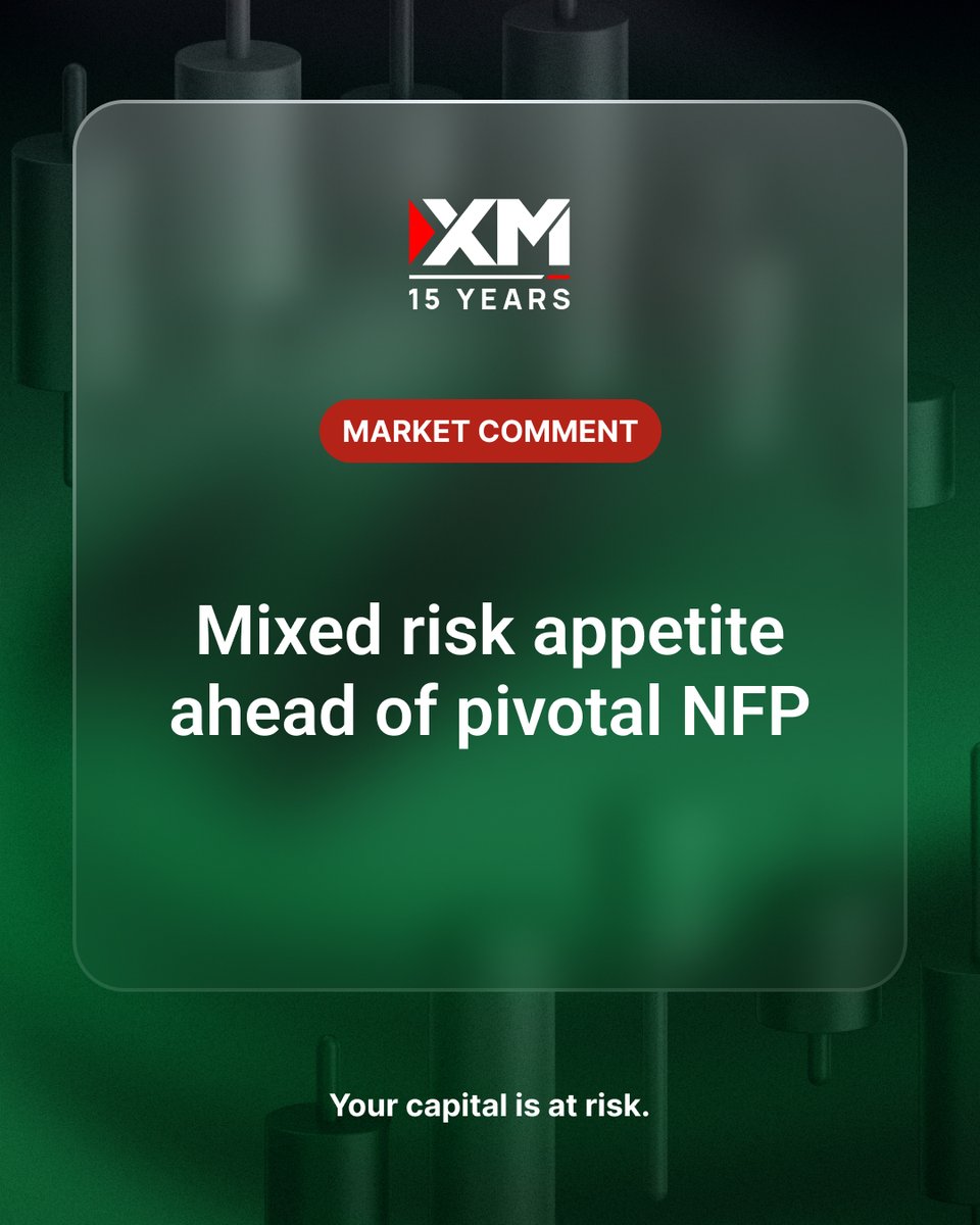XM_COM's tweet image. #US #equities &amp;amp; #cryptos reverse Monday’s gains; A 70k #NFP increase is forecast, but speculation is rife about a weaker print; #USDJPY slide persists; #USD is weak even against the troubled #GBP.
 
Our daily commentary 👉 spkl.io/6019AtV4h
 
#XM #MarketComment