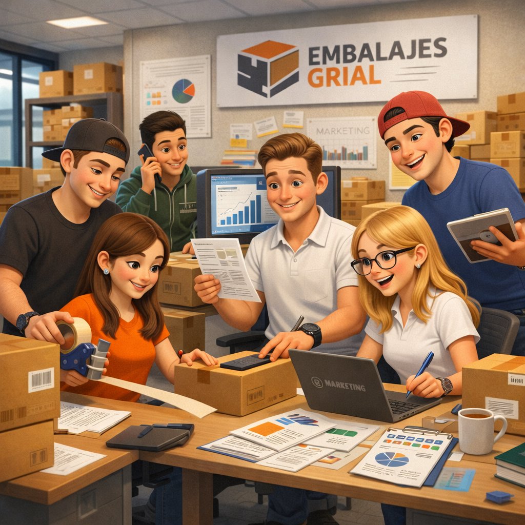 Os acercamos un poco más a lo que es la familia Embalajes Grial, mostrando como trabajamos para haceros llegar todos vuestros pedidos!!!