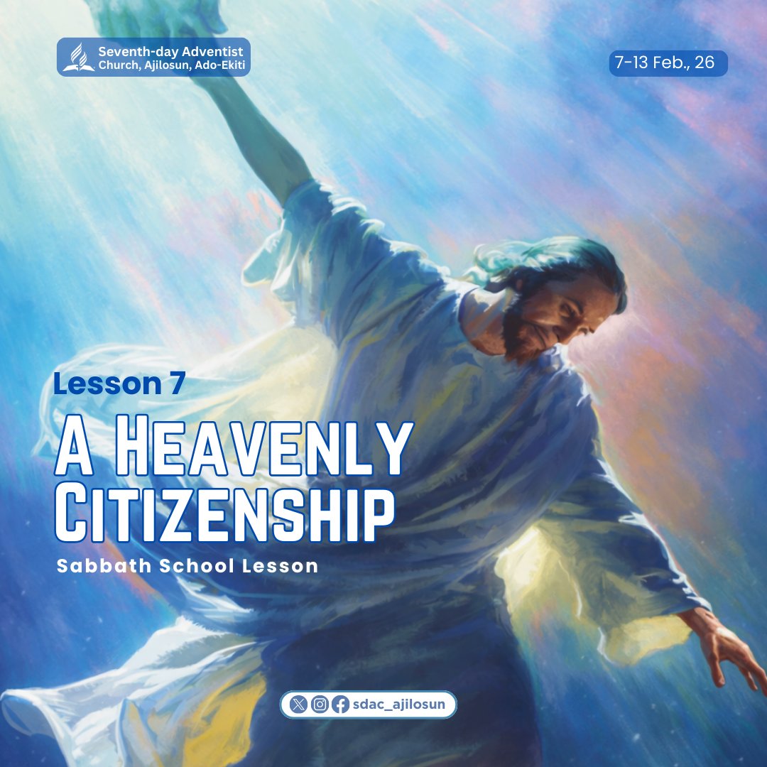 sdac_ajilosun's tweet image. This week’s lesson reminds us: Be anxious for nothing. Through prayer, trust, and heavenly focus, we can experience the peace of God that surpasses understanding. Take time to study and prepare for a meaningful Sabbath, February 14.

#SabbathSchool #PeaceInChrist #StandFast