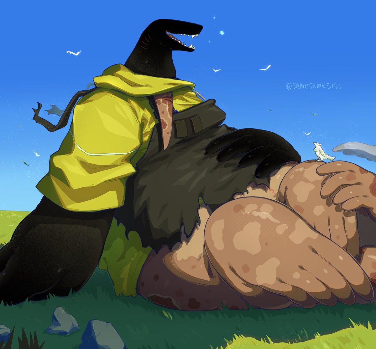 samesame5151's tweet image. 食後休憩🌿