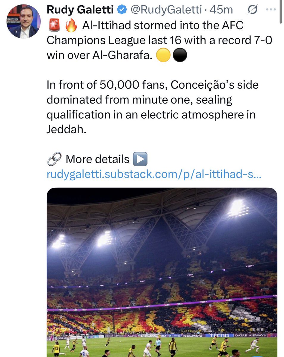 nabihsaaty's tweet image. العالم يتغنى بما يصنعه جمهور #الاتحاد لذلك نقول انه المسوق الاول ل #دوري_روشن وهو ما تعززه الارقام والتيفوهات المعبرة والحضور المميز كما وكيفا، ثم تأتي الاصداء العالمية للحدث الاتحادي، لذلك ومن اجل رياضة الوطن انصفوا الاتحاد. 
صورة مع التحية الى: 
اتحاد الكرة ولجانه 
القائمون على…