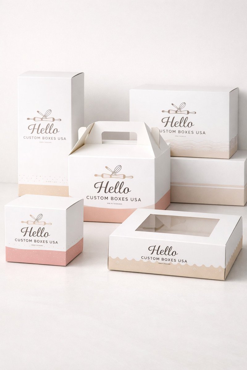 Hellocustombox's tweet image. Delight your customers even before the first bite!  Our premium bakery packaging boxes combine elegance, durability, and custom branding — perfect for cupcakes, pastries, and cakes. Make every unboxing a sweet experience! 
#BakeryPackaging #CustomBakeryBoxes #CakeBoxes