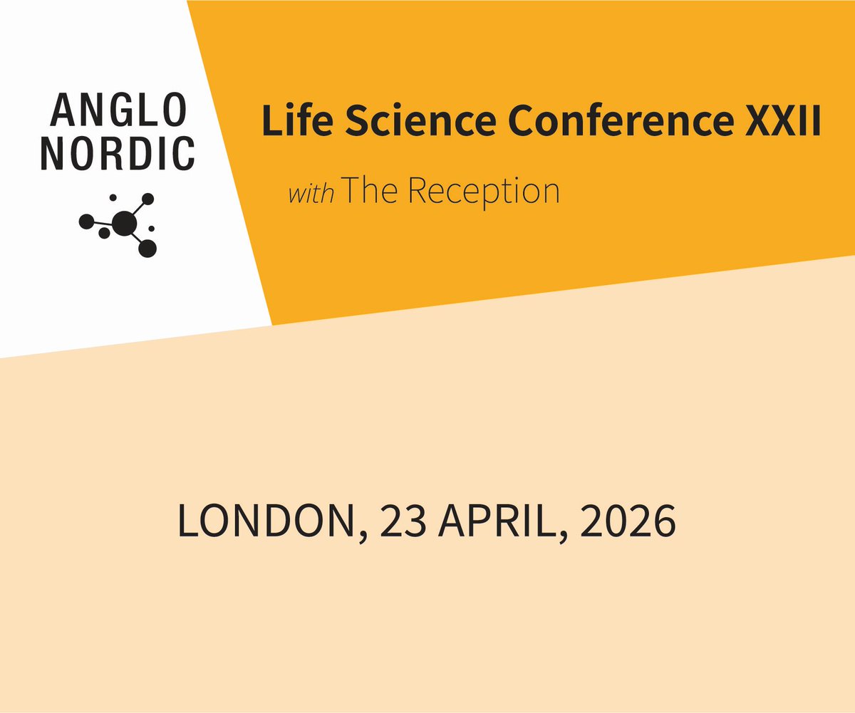 IPT is delighted to be a Media Partner for #ANC26 on 23 April 2026 in London. Delegate fees to attend starting from ONLY £600+VAT pp - bit.ly/4sTDz17
<a href="/Anglonordic/">Anglonordic</a> <a href="/BioPartner/">BioPartner UK</a> #EzenzeAB <a href="/OptimumComms/">OptimumComms</a> #MVentures
#Lifesciences #Biotech #Pharma #Anglonordic #Exhibition