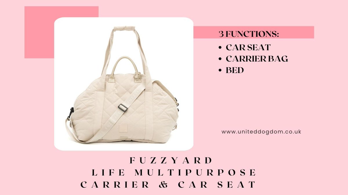 Celebrate #WoofWoofWednesday with the FuzzYard Life Multi-Function Carrier! It's the epitome of #pet travel luxury, serving as a car seat, portable bag &amp; comfy bed all-in-1.🐶 buff.ly/glYRv4Q 
.
#PetTravelEssentials #DogSupplies <a href="/dotty4paws/">Dotty4Paws</a> #dogsoftwitter @thegooddogguide