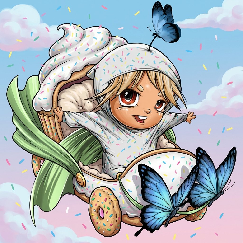 It’s Wednesday, we are halfway through the week and still flying.

Sprinkles, butterflies, and a little bit of magic.
That’s what happens when imagination meets belief.

SuperVictor reminds us that even the sweetest dreams can carry strength.

Keep building, collecting and