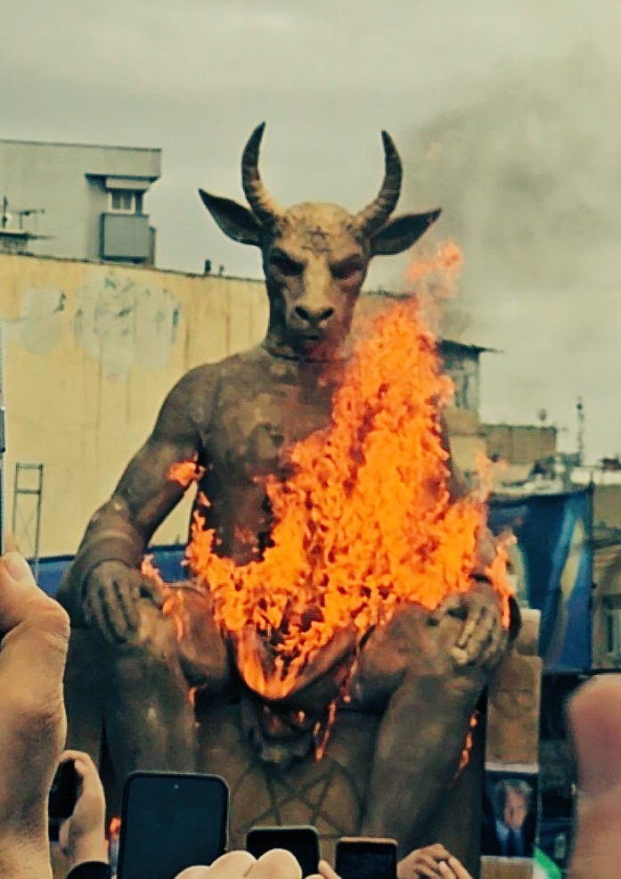 Like your god, you will be burned in our wrath