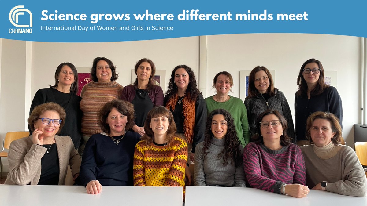 On the International Day of Women and Girls in Science, we celebrate how diversity enriches research, bringing deeper insights, new approaches, and shaping nanoscience through expertise, creativity, and vision.
<a href="/CNRsocial_/">CNR Consiglio Nazionale delle Ricerche</a> 
#WomenInScience #GirlsInSTEM #CNRNano #idwgs