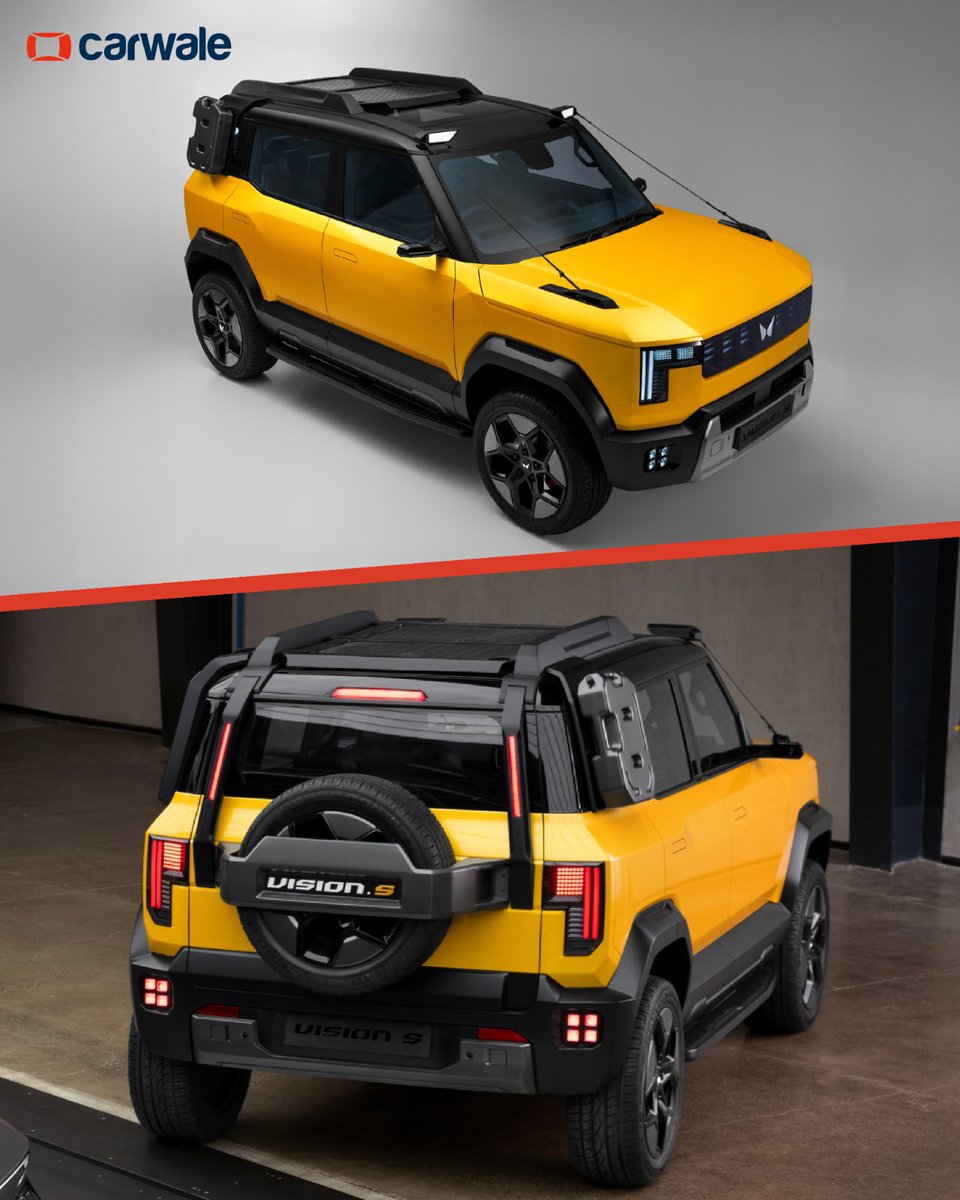 CarWale's tweet photo. Mahindra is rethinking its SUV identity with the Vision S concept. It’s bold, futuristic and clearly designed to signal where the brand’s next-gen EVs are headed.
#mahindra #visionsconcept #cwphotos #cars #automobiles https://t.co/PDLtZaKn1s