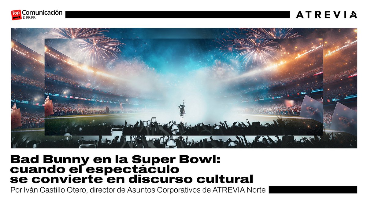 🎶🏈 Bad Bunny transformó su espectáculo en la #SuperBowl en un potente discurso cultural. La humanidad de las comunidades migrantes, su dignidad y su aportación cultural fueron algunos de los ejes simbólicos que articularon la narrativa visual de su actuación.

<a href="/_IvanCastillo_/">Iván Castillo Otero</a>,