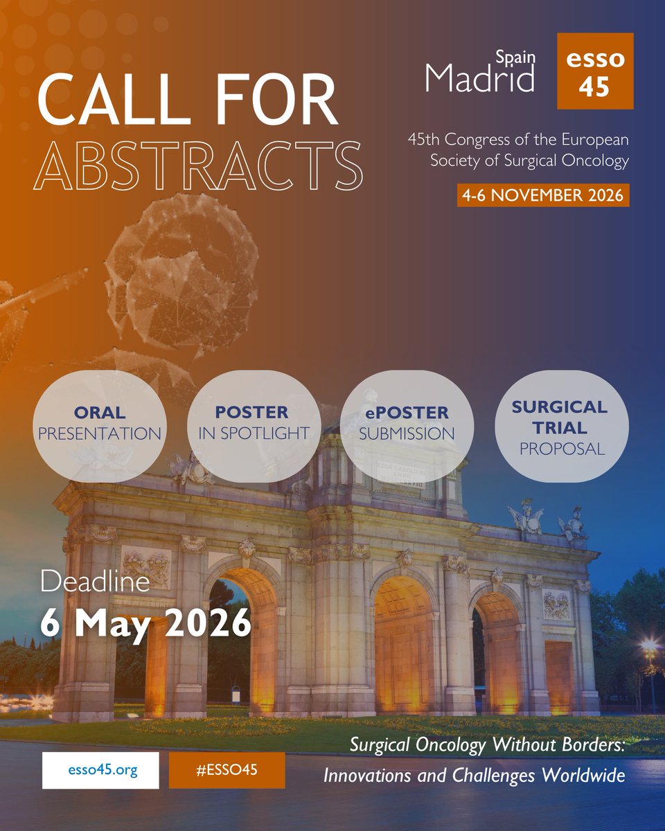 European Society of Surgical Oncology (ESSO) tweet media