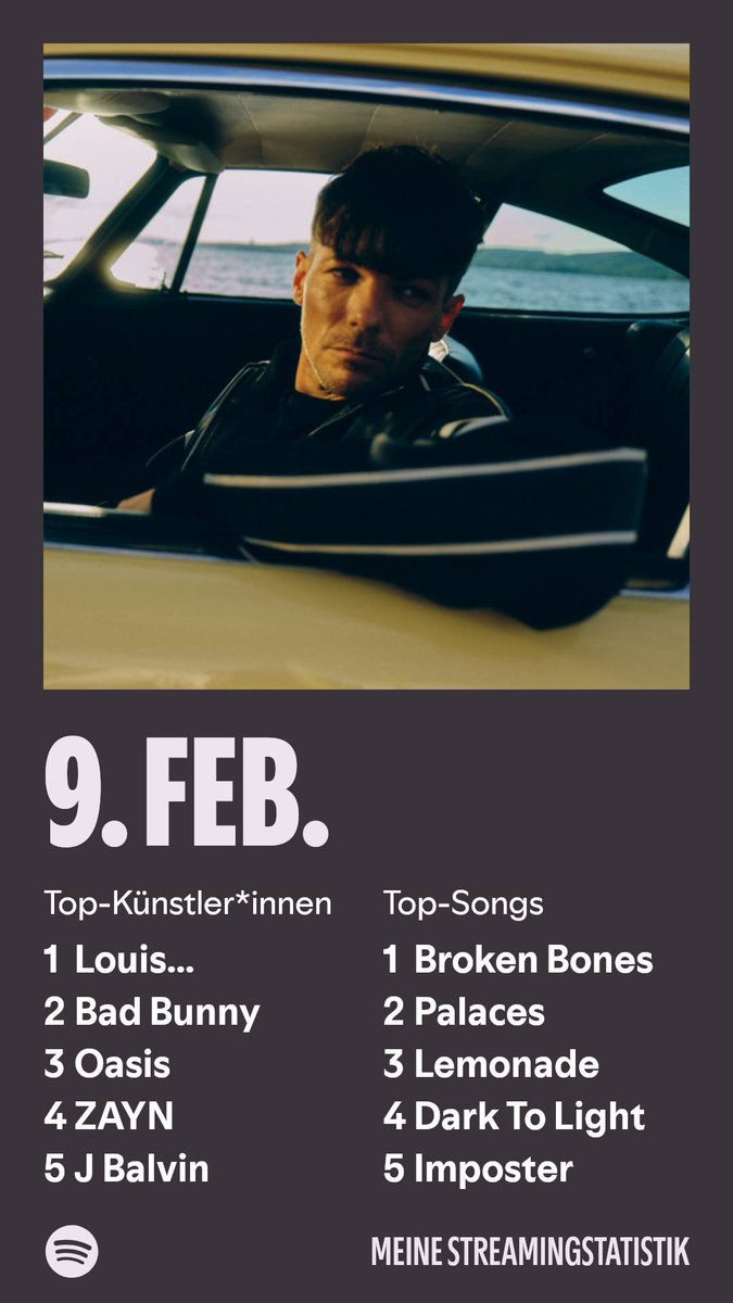 Meine Streamingstatistik

Vorhang auf für deine Streamingstatistik
open.spotify.com/listeningstats…