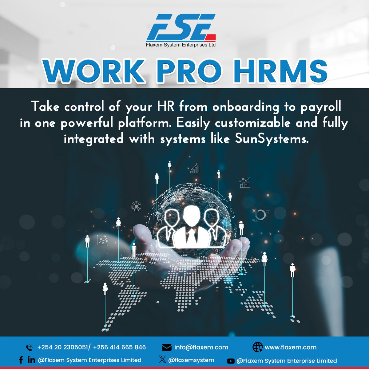 flaxemsystem's tweet photo. Take full control of your HR operations from onboarding to payroll,  in one powerful, fully integrated platform. Work Pro HRMS simplifies your processes so you can focus on growing your business.

#HRMS #PayrollSolutions #DigitalTransformation #Flaxem #BusinessEfficiency https://t.co/9YmzYVbZgU