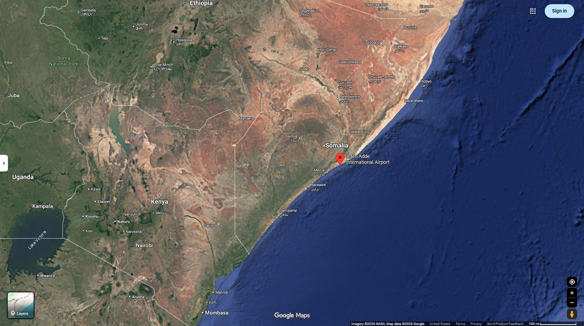 USAS_WW1's tweet image. #Planecrash #disaster #Breaking #Avgeek: February 10, 2026 PM: 1990 StarSky Fokker 50 60-YAS twin-prop with 50 passengers + 5 crew suffers engine failure after departure from Mogadishu, Somalia. Pilot turns back and "crashes" in shallows at Jasiira Beach, saving all 55! 🇸🇴👏🙏❤️
