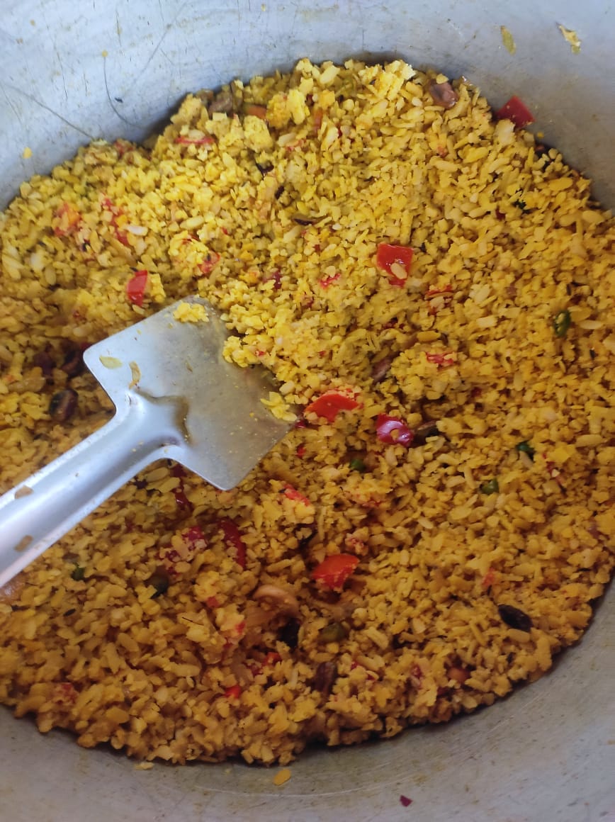 Day 3 at sea.

Steady SW winds through the night carried us nearly 25 miles. Morning brings calm waters &amp; gentle drift with the current at 1 knot.
Breakfast aboard #INSVKaundinya — poha, open skies and endless blue.
Simple moments. Steady voyage. ⛵🌊
#Underway #MaritimeHeritage